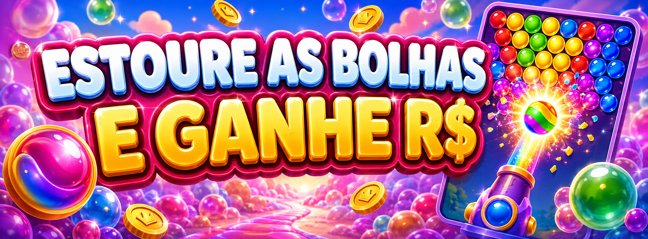 Estoure as bolhas e ganhe